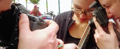 Projects Abroad journalism interns take pictures at their placement in Vietnam Journalism interns in Vietnam take photos at their placement